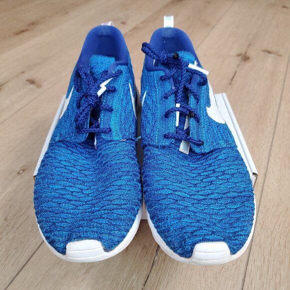 Nike Roshe NM Flyknit QS Shoes Size 11 Mens Sneakers Blue READ NO INSERT 842958 - Picture 3 of 8